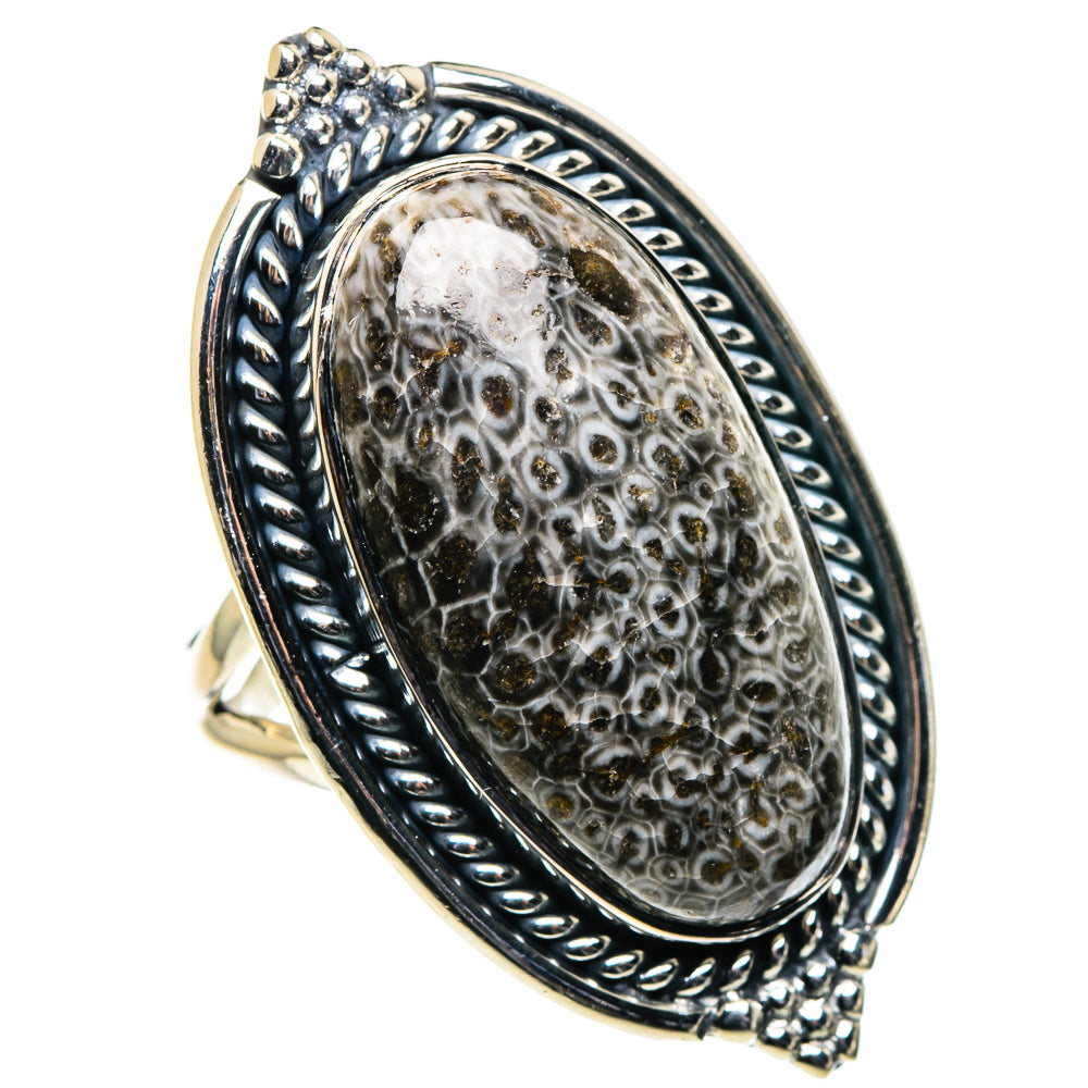 Stingray Coral Rings handcrafted by Ana Silver Co - RING96102 - Photo 2