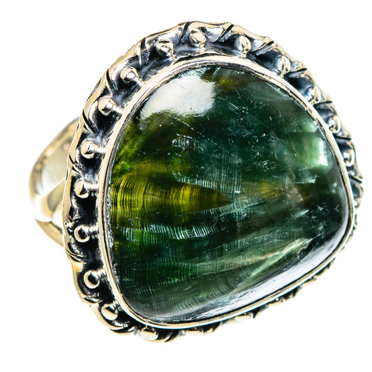 Seraphinite Rings handcrafted by Ana Silver Co - RING96116