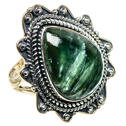 Seraphinite Rings handcrafted by Ana Silver Co - RING96118 - Photo 2