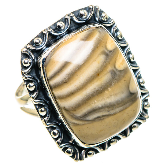 Striped Flint Rings handcrafted by Ana Silver Co - RING96123