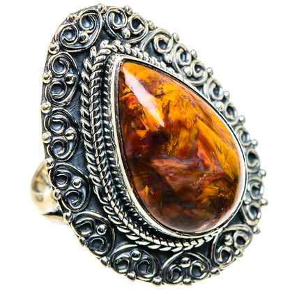 Golden Pietersite Rings handcrafted by Ana Silver Co - RING96124 - Photo 2