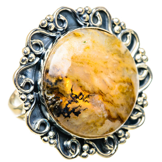 Plume Agate Rings handcrafted by Ana Silver Co - RING96125 - Photo 2