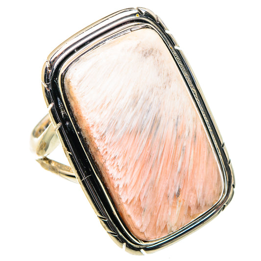 Scolecite Rings handcrafted by Ana Silver Co - RING96127