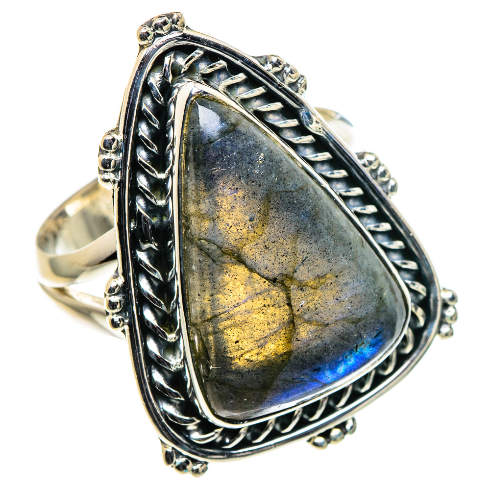 Labradorite Rings handcrafted by Ana Silver Co - RING96142