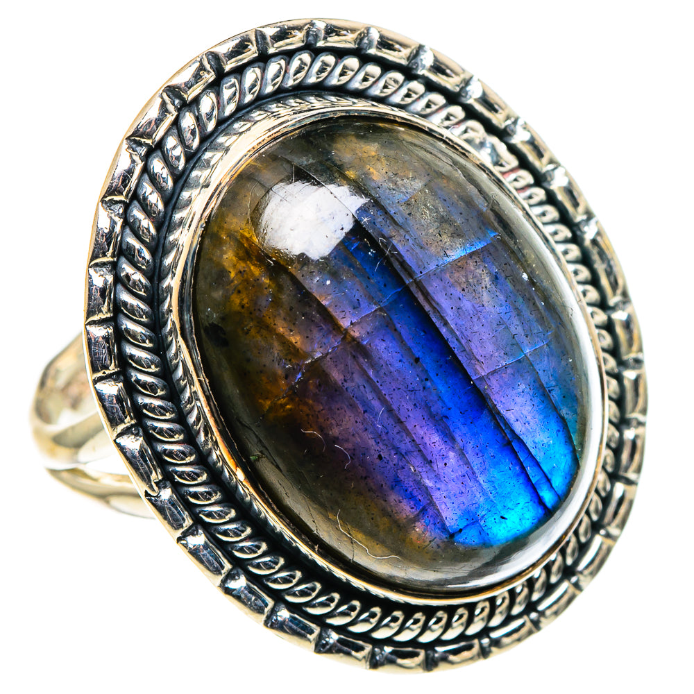 Labradorite Rings handcrafted by Ana Silver Co - RING96143