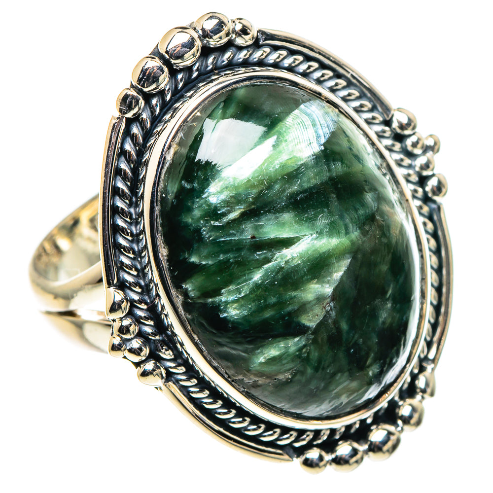 Seraphinite Rings handcrafted by Ana Silver Co - RING96153