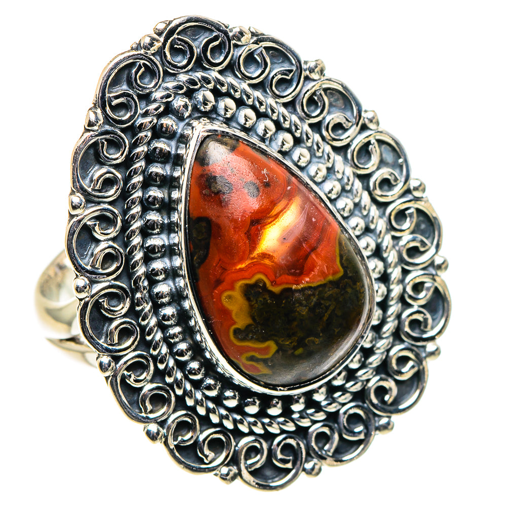 Morocco Agate Rings handcrafted by Ana Silver Co - RING96162 - Photo 2