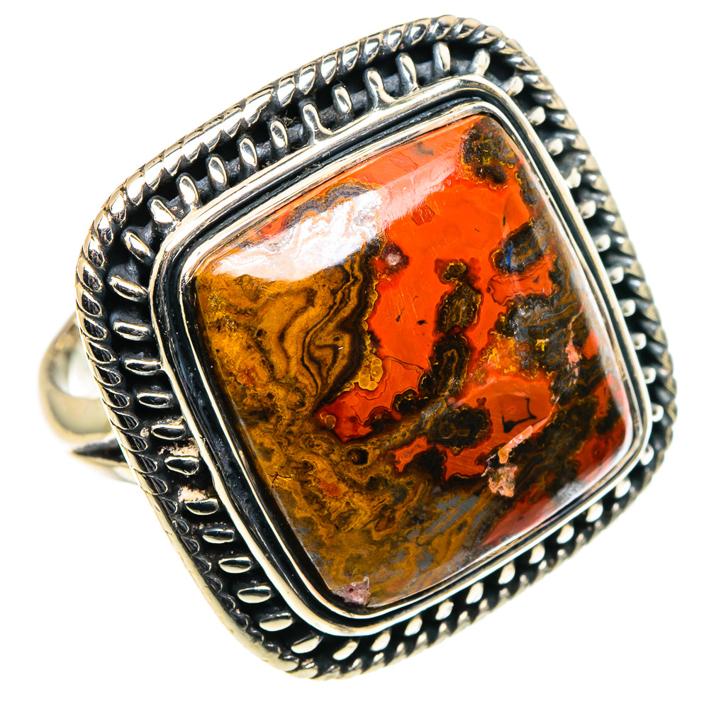 Morocco Agate Rings handcrafted by Ana Silver Co - RING96169