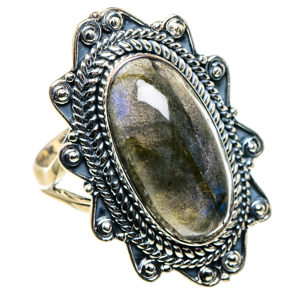 Labradorite Rings handcrafted by Ana Silver Co - RING96182