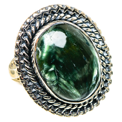 Seraphinite Rings handcrafted by Ana Silver Co - RING96193 - Photo 2