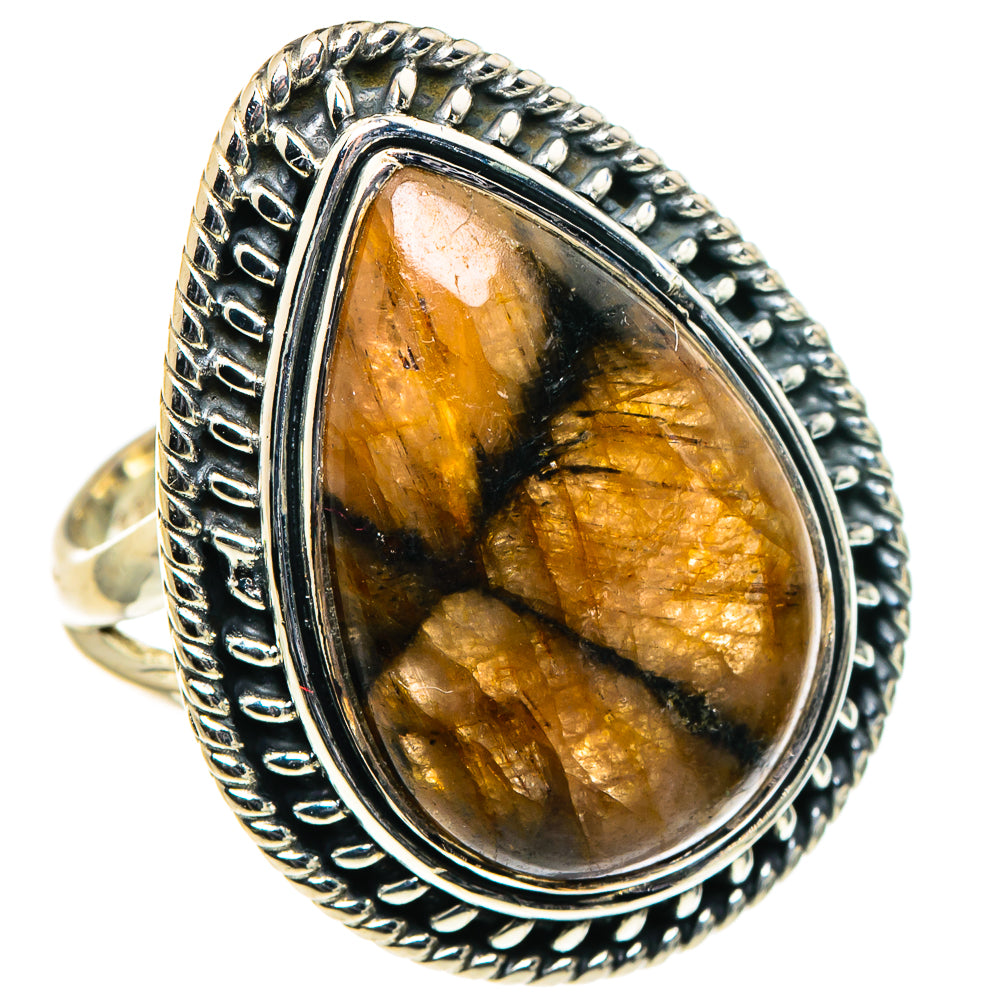Chiastolite Rings handcrafted by Ana Silver Co - RING96197 - Photo 2