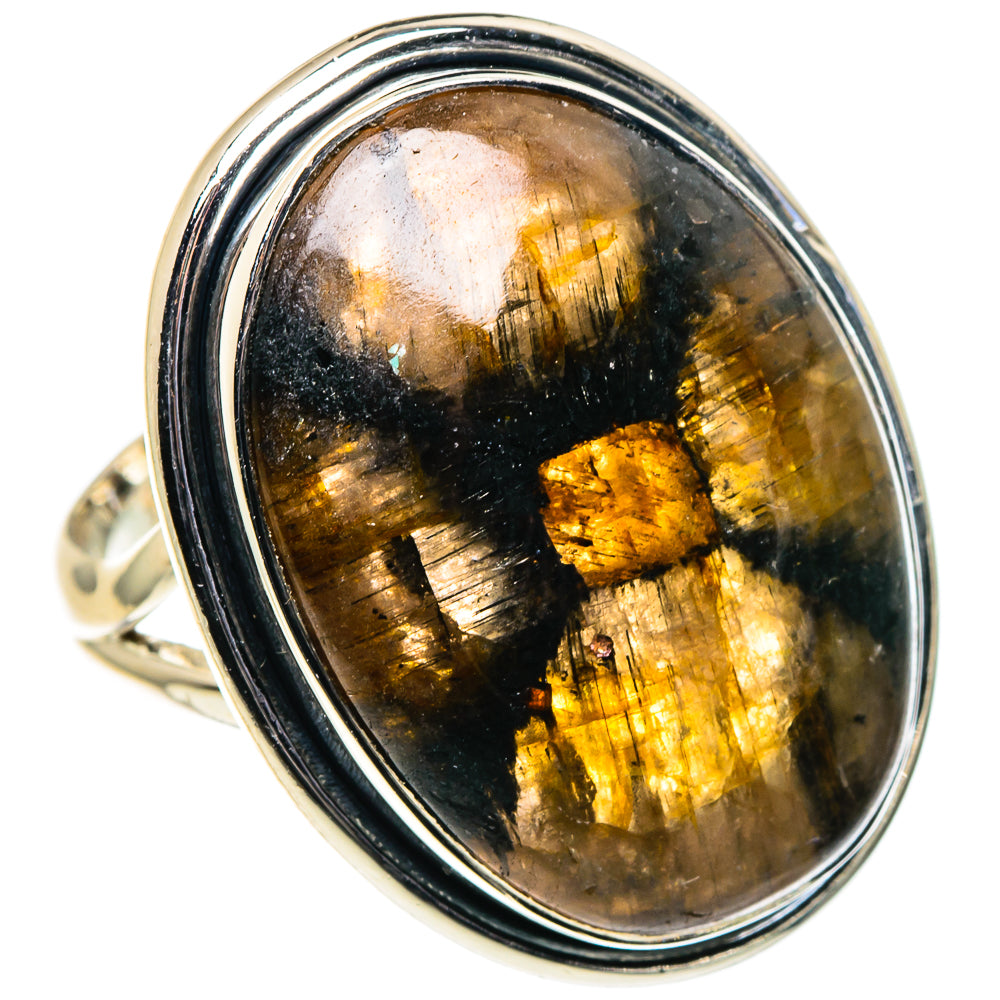 Chiastolite Rings handcrafted by Ana Silver Co - RING96198