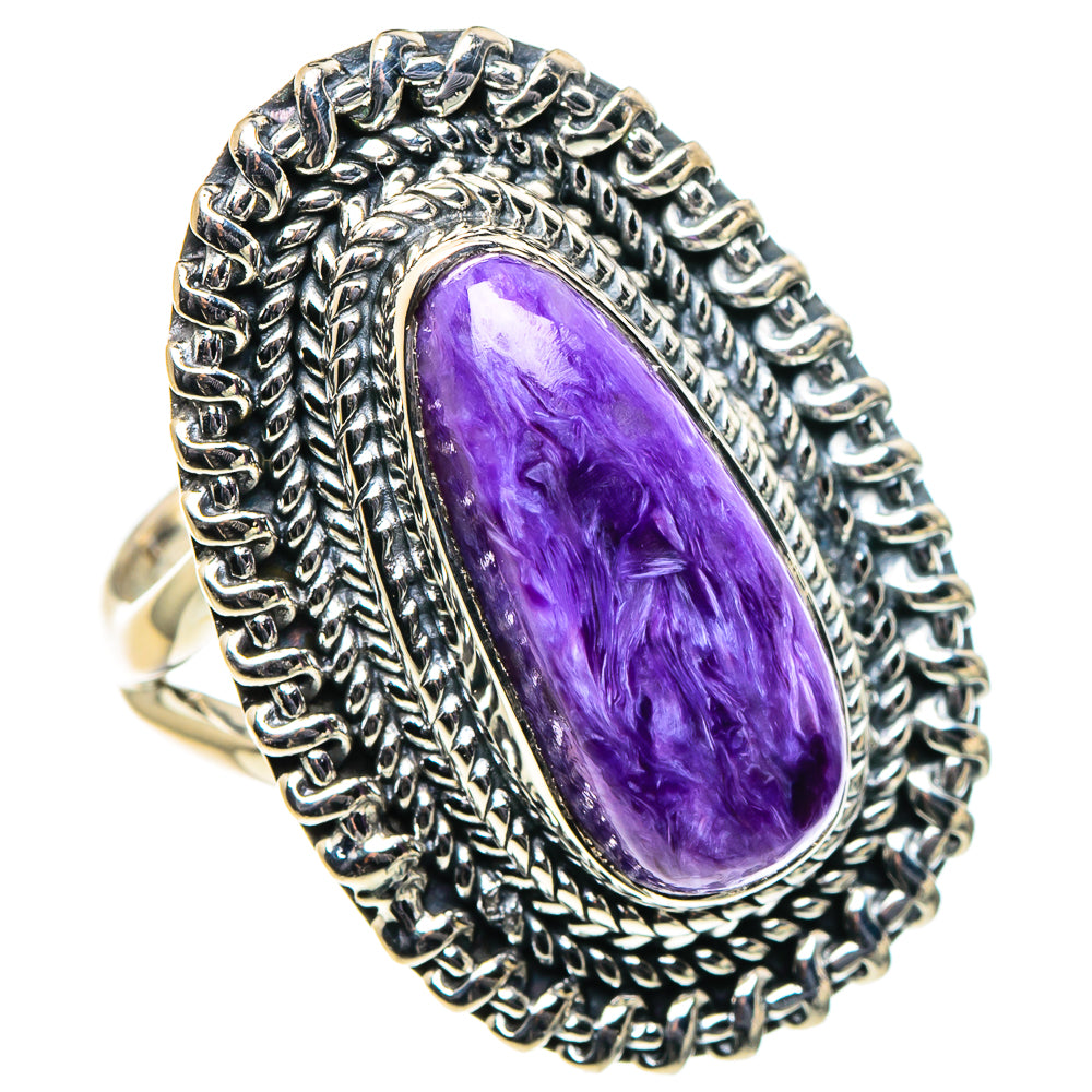 Charoite Rings handcrafted by Ana Silver Co - RING96203