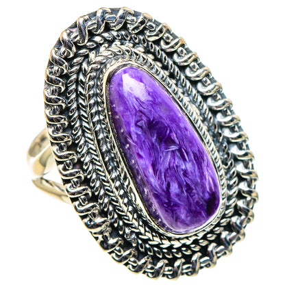 Charoite Rings handcrafted by Ana Silver Co - RING96203