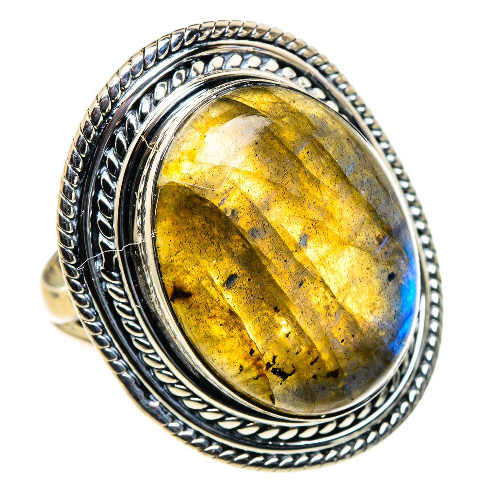 Labradorite Rings handcrafted by Ana Silver Co - RING96212