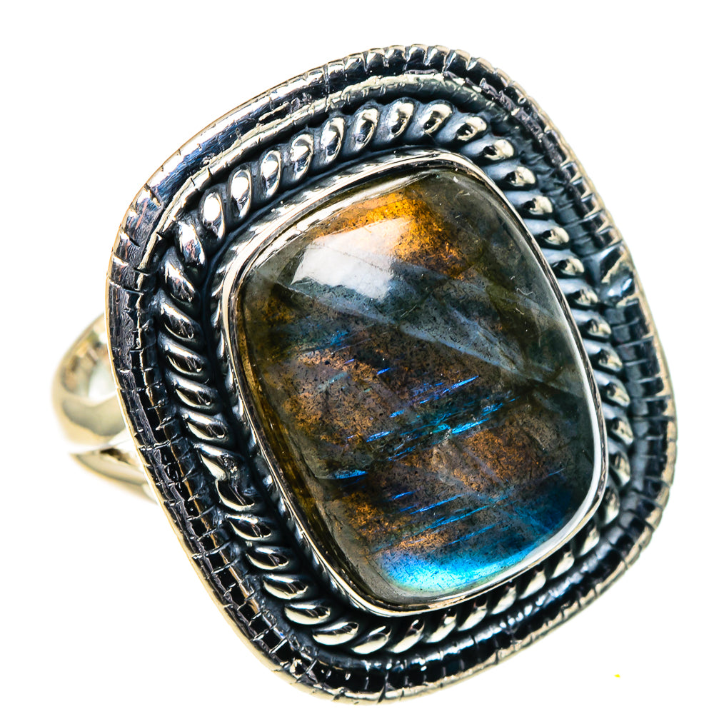 Labradorite Rings handcrafted by Ana Silver Co - RING96213