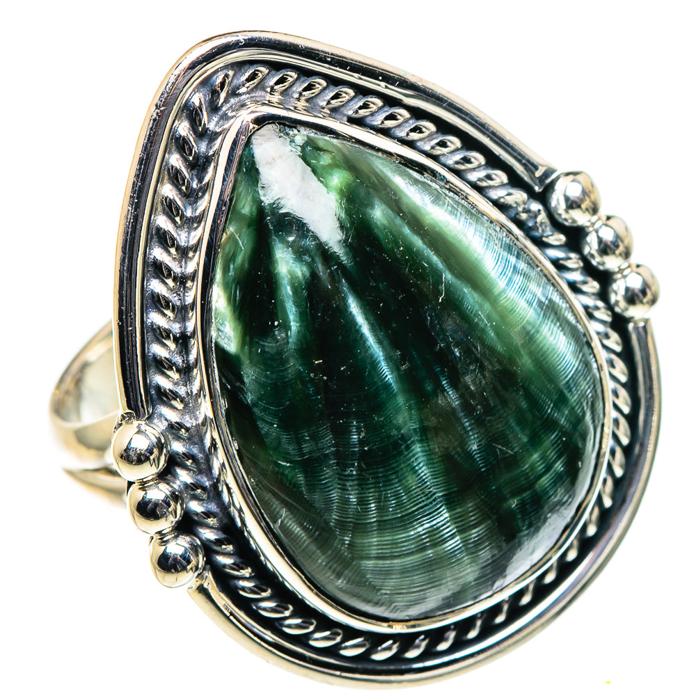 Seraphinite Rings handcrafted by Ana Silver Co - RING96215