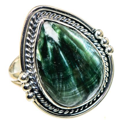 Seraphinite Rings handcrafted by Ana Silver Co - RING96215