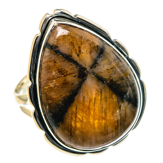 Chiastolite Rings handcrafted by Ana Silver Co - RING96221