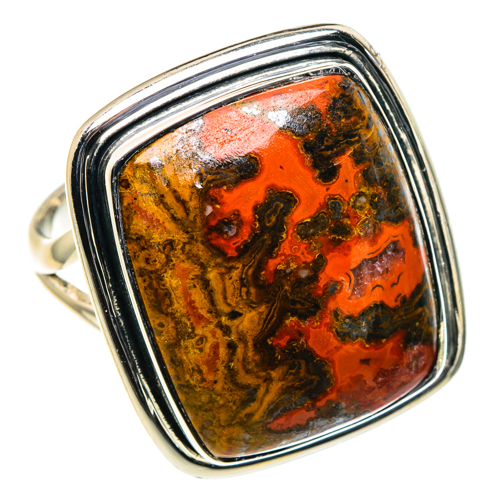 Morocco Agate Rings handcrafted by Ana Silver Co - RING96226