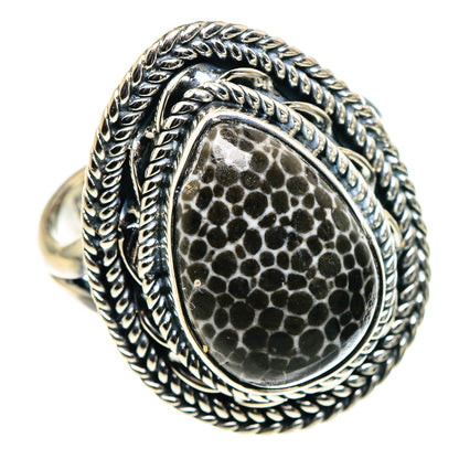 Stingray Coral Rings handcrafted by Ana Silver Co - RING96234