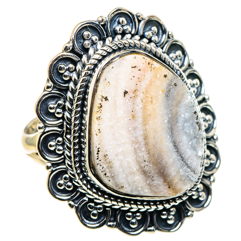 Desert Druzy Rings handcrafted by Ana Silver Co - RING96236 - Photo 2