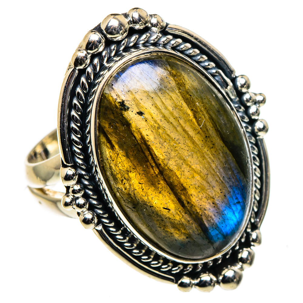 Labradorite Rings handcrafted by Ana Silver Co - RING96239