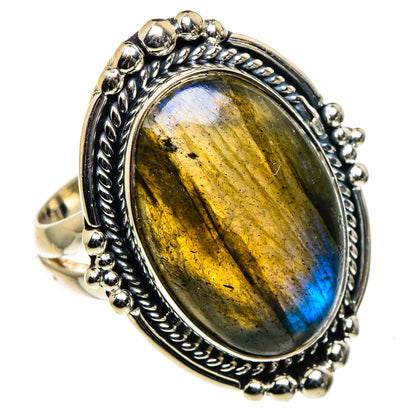 Labradorite Rings handcrafted by Ana Silver Co - RING96239