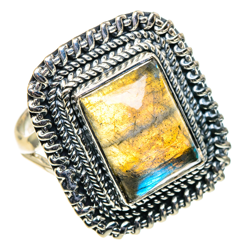 Labradorite Rings handcrafted by Ana Silver Co - RING96240
