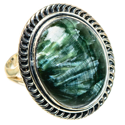 Seraphinite Rings handcrafted by Ana Silver Co - RING96245 - Photo 2