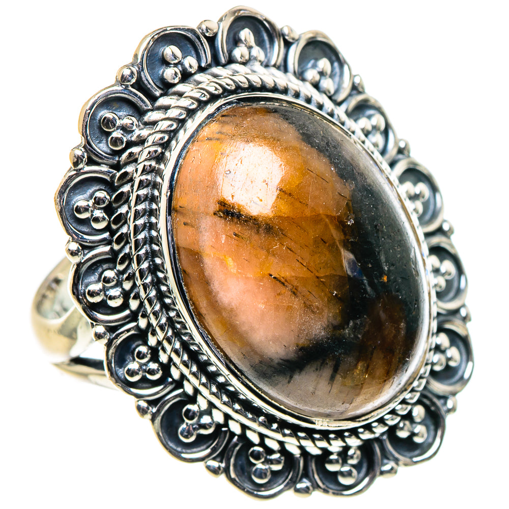 Chiastolite Rings handcrafted by Ana Silver Co - RING96249 - Photo 2