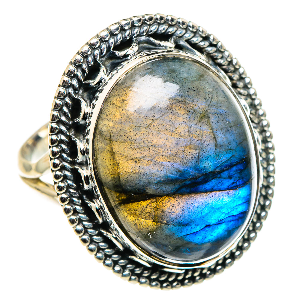 Labradorite Rings handcrafted by Ana Silver Co - RING96261