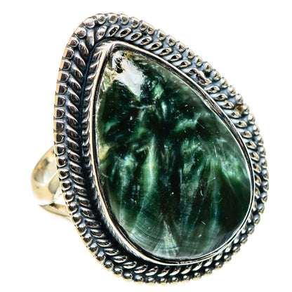Seraphinite Rings handcrafted by Ana Silver Co - RING96263 - Photo 2