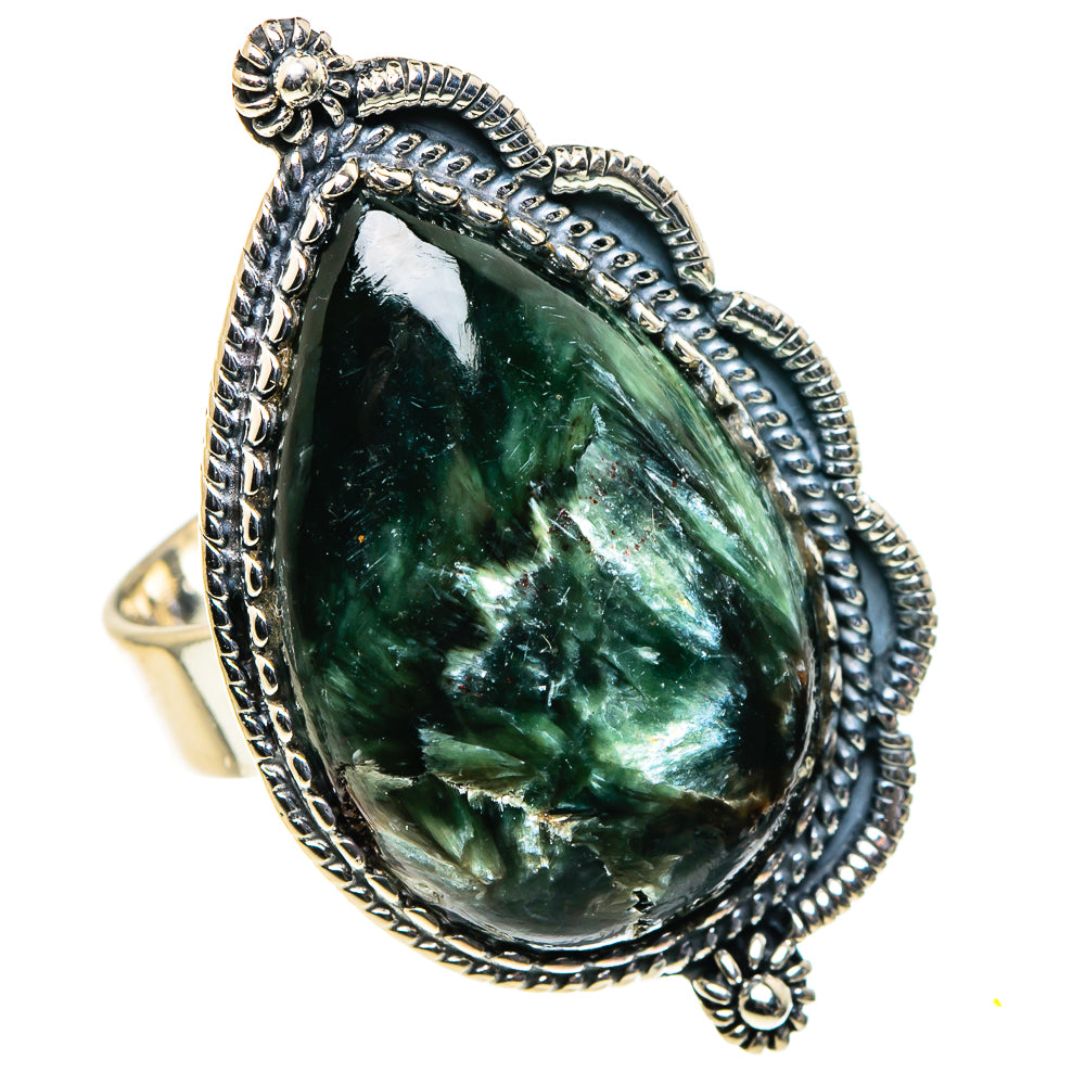 Seraphinite Rings handcrafted by Ana Silver Co - RING96264