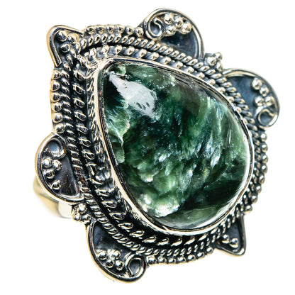 Seraphinite Rings handcrafted by Ana Silver Co - RING96267 - Photo 2