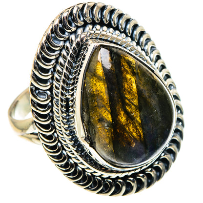 Labradorite Rings handcrafted by Ana Silver Co - RING96275