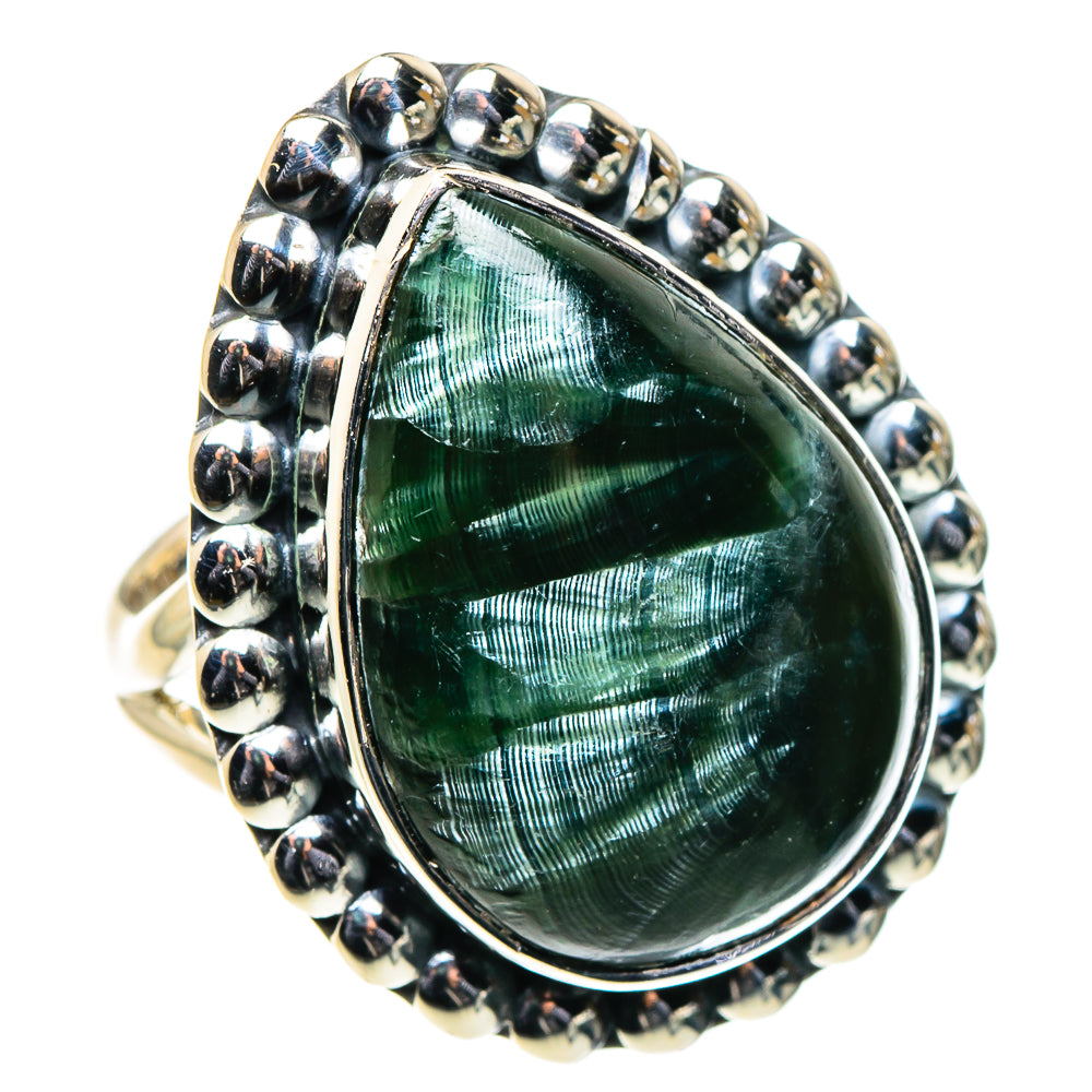 Seraphinite Rings handcrafted by Ana Silver Co - RING96276 - Photo 2