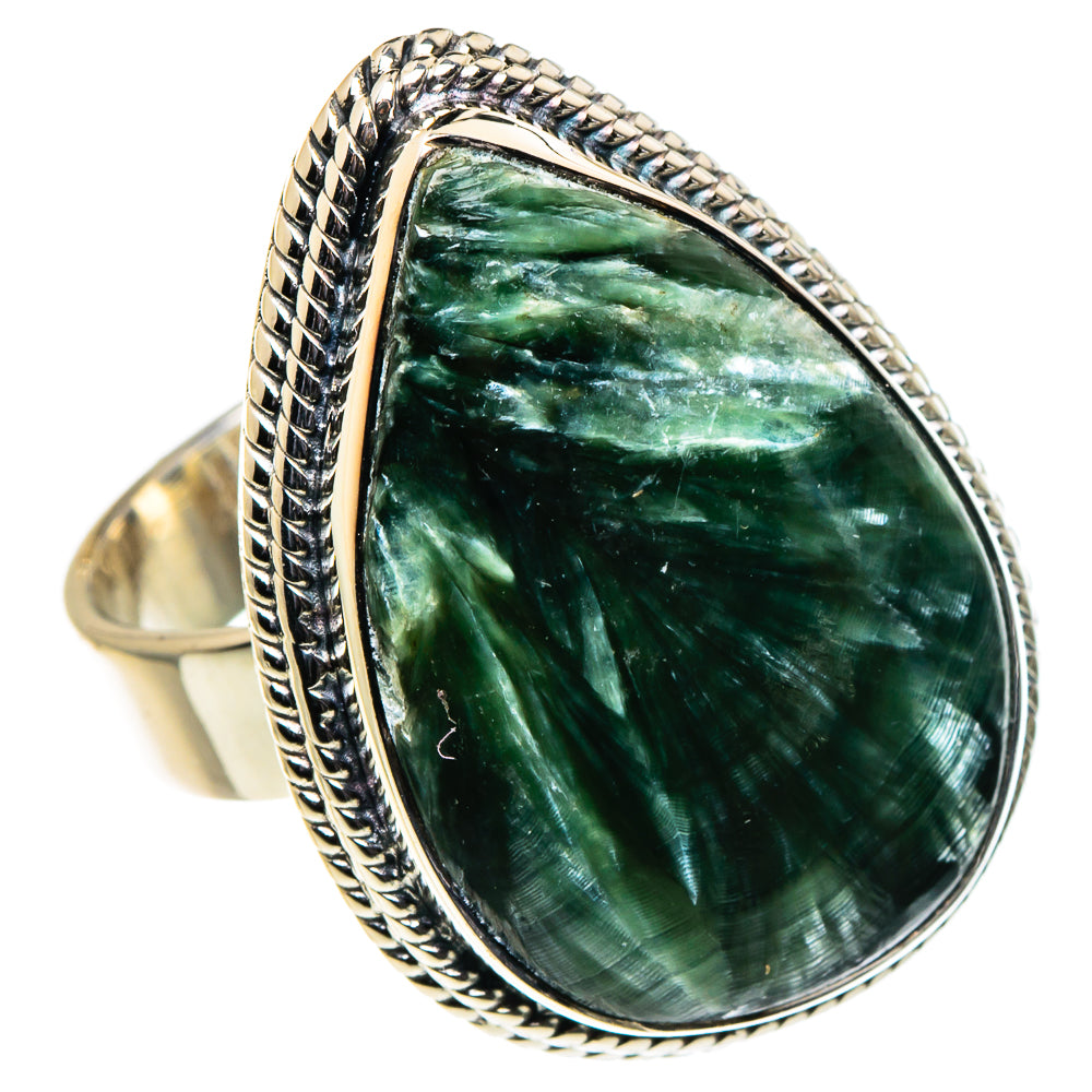 Seraphinite Rings handcrafted by Ana Silver Co - RING96277 - Photo 2