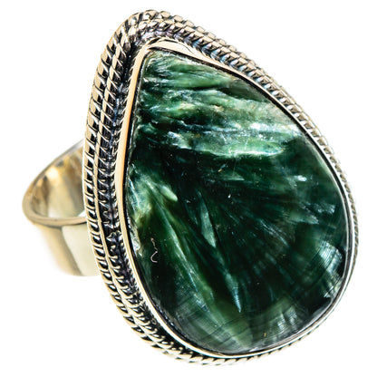 Seraphinite Rings handcrafted by Ana Silver Co - RING96277 - Photo 2