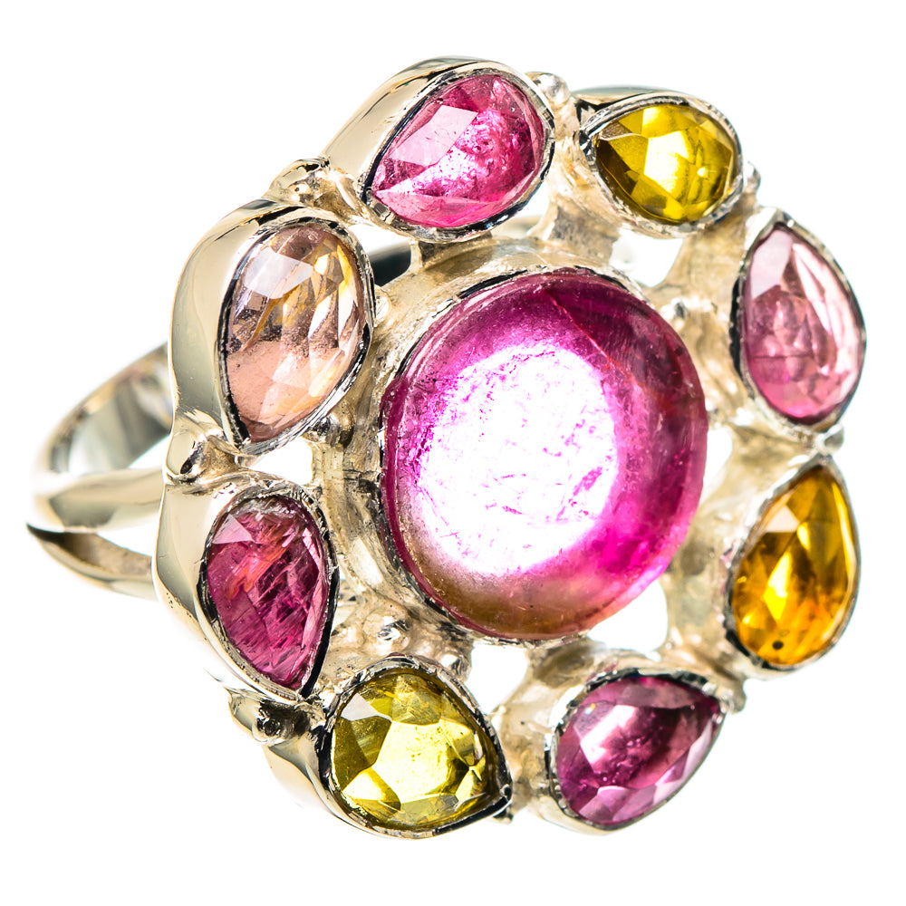 Green Tourmaline Rings handcrafted by Ana Silver Co - RING96316