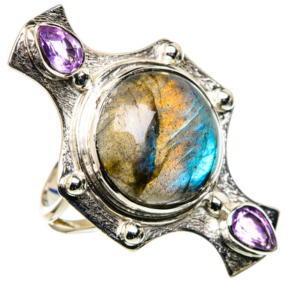 Labradorite Rings handcrafted by Ana Silver Co - RING96324