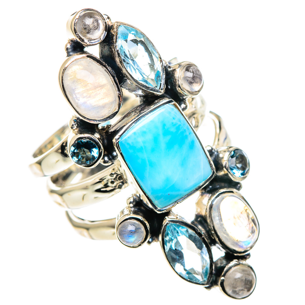 Labradorite, Amethyst Rings handcrafted by Ana Silver Co - RING96332