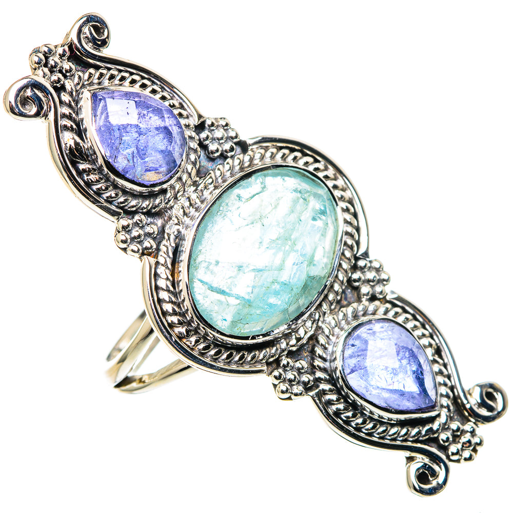 Labradorite, Amethyst Rings handcrafted by Ana Silver Co - RING96335