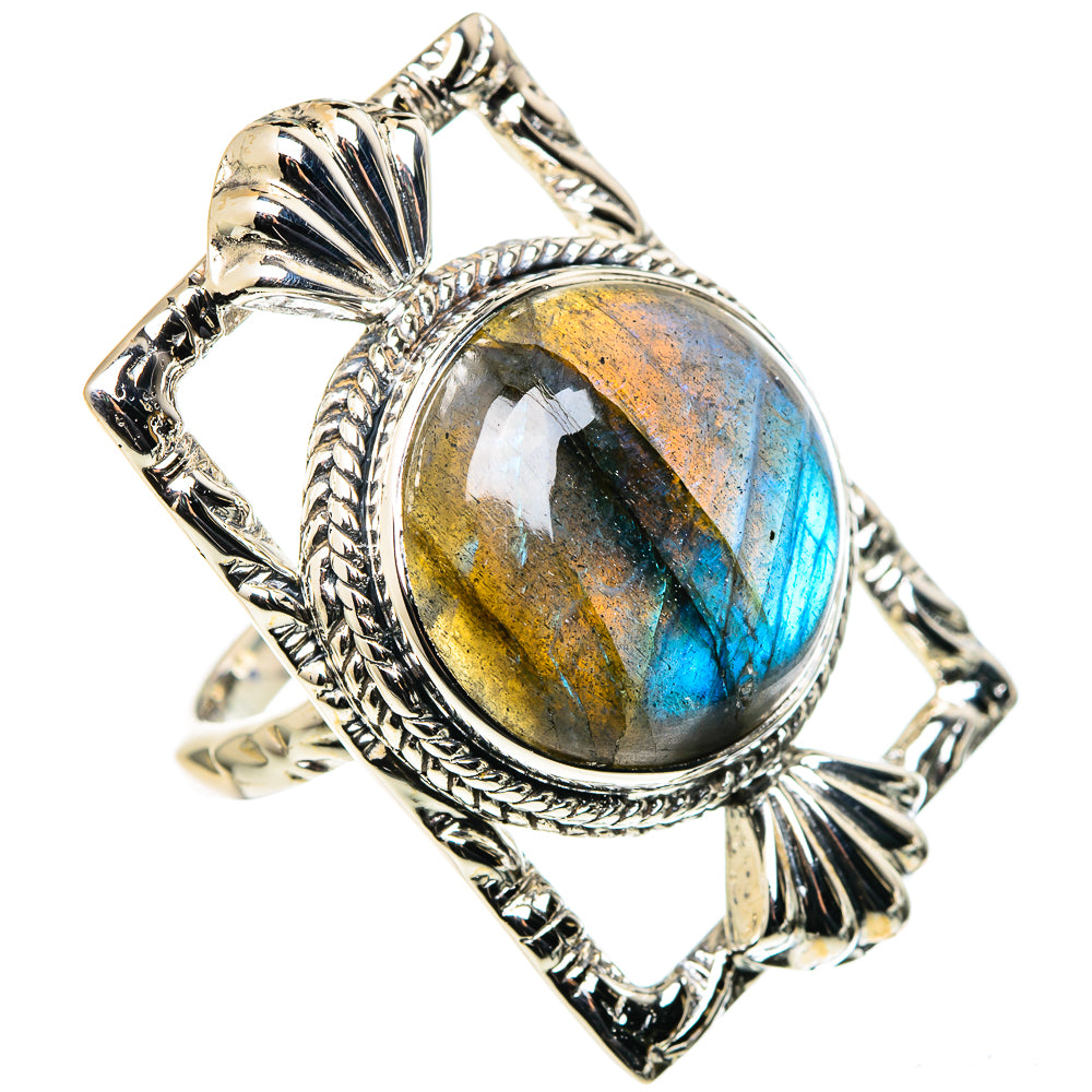 Larimar, Blue Topaz Rings handcrafted by Ana Silver Co - RING96354