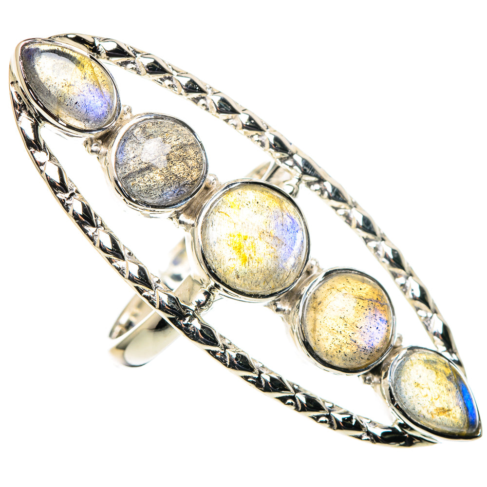 Larimar, London Blue Topaz Rings handcrafted by Ana Silver Co - RING96360