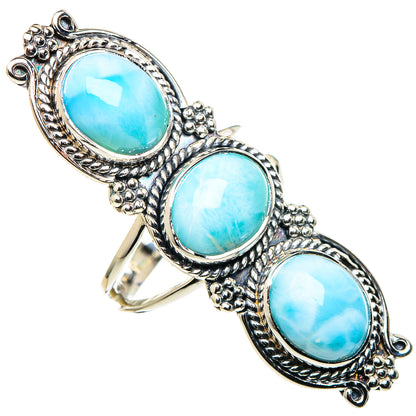 Larimar, London Blue Topaz Rings handcrafted by Ana Silver Co - RING96362 - Photo 2