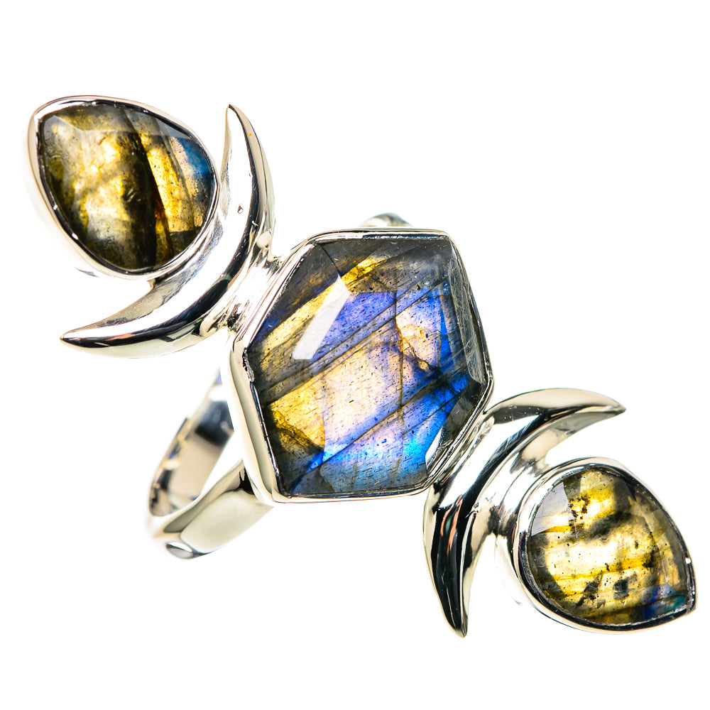 Larimar, London Blue Topaz Rings handcrafted by Ana Silver Co - RING96363
