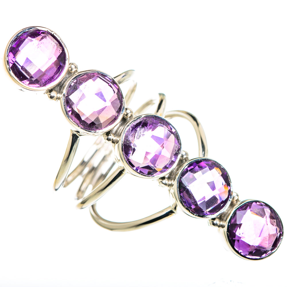 Watermelon Tourmaline, Citrine Rings handcrafted by Ana Silver Co - RING96370
