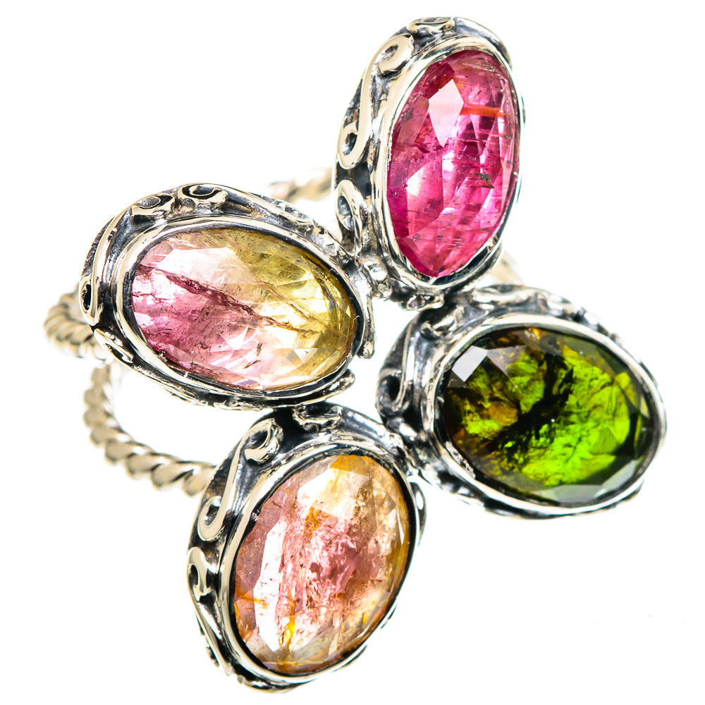 Rainbow Moonstone Rings handcrafted by Ana Silver Co - RING96381