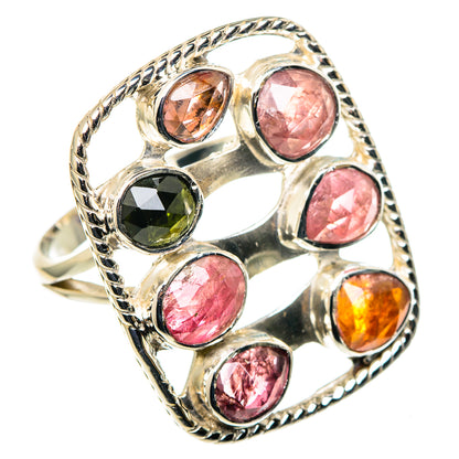 Rainbow Moonstone, Larimar Rings handcrafted by Ana Silver Co - RING96385